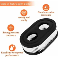 Filtre De Tondeuse à Gazon 2 Pièces,remplacement Briggs Stratton,filtre à Air De Tondeuse à Gazon,filtre à Air De Moteur,tondeuse à Moteur Remplace 798452 593260 5432K,accessoires De Tondeuse à Gazon -Promos Botani Pro Boutique 100343947 5