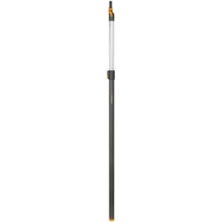 Fiskars Manche Télescopique Pour Têtes D'outils QuikFit, Longueur: 1,4 - 2,4 M, Aluminium, Noir/Orange, QuikFit, 1000666
