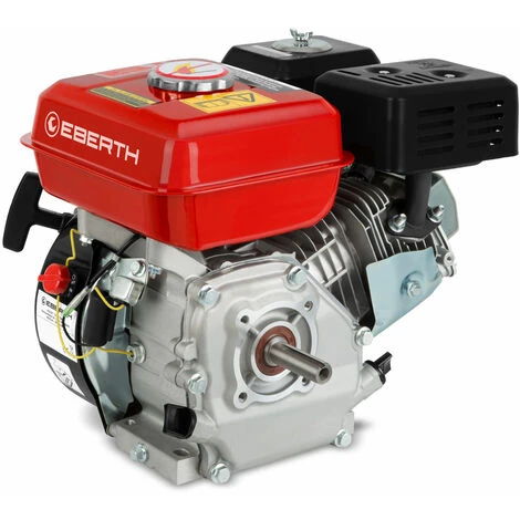 EBERTH Moteur à Essence Thermique (5,5 CV, 20 Mm Arbre, Alarme Manque Dhuile, 4 Temps, 1 Cylindre, Refroidissement à Air, Démarrage Via Câble) 1 EBERTH Moteur à Essence Thermique (5,5 CV, 20 Mm Arbre, Alarme Manque Dhuile, 4 Temps, 1 Cylindre, Refroidissement à Air, Démarrage Via Câble)
