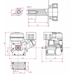 EBERTH Moteur à Essence Thermique (5,5 CV, 20 Mm Arbre, Alarme Manque Dhuile, 4 Temps, 1 Cylindre, Refroidissement à Air, Démarrage Via Câble) 9 EBERTH Moteur à Essence Thermique (5,5 CV, 20 Mm Arbre, Alarme Manque Dhuile, 4 Temps, 1 Cylindre, Refroidissement à Air, Démarrage Via Câble) -Promos Botani Pro Boutique 10656915 5