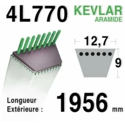 Courroie 4L770 - 4L77 MTD 75404062 HUSQVARNA 532140910 MURRAY 37 X 34