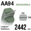 Courroie Aa94 Longueur 2442 Mm MTD 75404174 - 754-04174