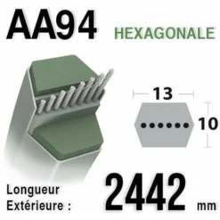 Courroie Aa94 Longueur 2442 Mm MTD 75404174 - 754-04174