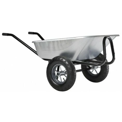 Brouette Haemmerlin Pro Select Expert Twin 150L Galvanisée Roues Gonflées - 306015201 1 Brouette Haemmerlin Pro Select Expert Twin 150L Galvanisée Roues Gonflées - 306015201