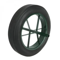 Roue Pleine Pour Brouette - Noir - Ø 40 Cm - Axe 20 Mm - Linxor