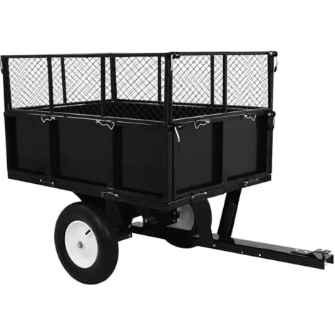 Remorque Basculante Pour Tondeuse De Pelouse Charge De 300 Kg VidaXL 1 Remorque Basculante Pour Tondeuse De Pelouse Charge De 300 Kg VidaXL