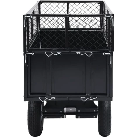 Remorque Basculante Pour Tondeuse De Pelouse Charge De 150 Kg VidaXL 4 Remorque Basculante Pour Tondeuse De Pelouse Charge De 150 Kg VidaXL – Image 4