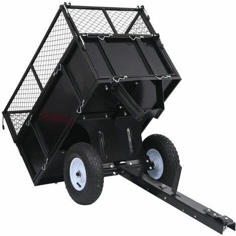 Remorque Basculante Pour Tondeuse De Pelouse Charge De 150 Kg VidaXL 5 Remorque Basculante Pour Tondeuse De Pelouse Charge De 150 Kg VidaXL – Image 5