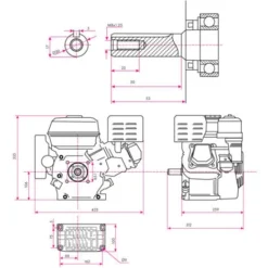 EBERTH 6,5 CV Moteur à Essence Moteur De Remplacement Pour Motoculteur Thermique Arbre 19,05 Mm Ø, Sécurité Niveau Dhuile, 4 Temps, 1 Cylindre, 196 Ccm Cylindrée, Refroidissement Air Démarrage Câble -Promos Botani Pro Boutique 2987378 5