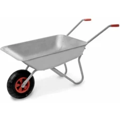 Brouette Manuelle En Acier Galvanisé 1 Roue 80L