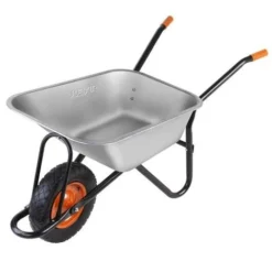 Brouette - FUXTEC FX-WB6404G - Charge 120 Kg Volume 90 L Acier Galvanisé