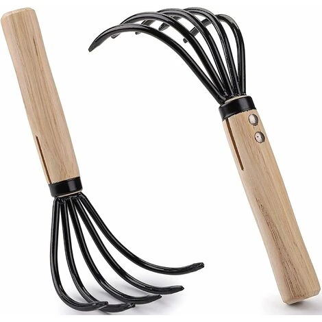 Râteau De Jardin Râteau à Fleurs Râteau à Main De Jardin Poignée De Manche D'outil De Jardin 2 Pièces Irisfr ( Noir) 1 Râteau De Jardin Râteau à Fleurs Râteau à Main De Jardin Poignée De Manche D'outil De Jardin 2 Pièces Irisfr ( Noir)