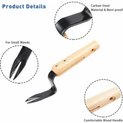 Fourche De Désherbeur Manuel Poignée De Manche D'outil De Jardin 2 Pièces Irisfr (le Noir) 9 Fourche De Désherbeur Manuel Poignée De Manche D'outil De Jardin 2 Pièces Irisfr (le Noir) -Promos Botani Pro Boutique 42855421 5
