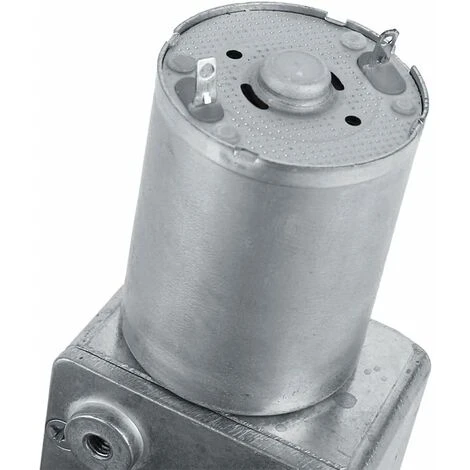 Moteur Électrique De Réduction Réversible à Couple Élevé Boîte De Vitesses Motoréducteur à Engrenage à Vis Sans Fin 12V 62RPM Fontainebleau Argent 4 Moteur Électrique De Réduction Réversible à Couple Élevé Boîte De Vitesses Motoréducteur à Engrenage à Vis Sans Fin 12V 62RPM Fontainebleau Argent – Image 4
