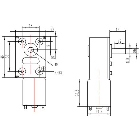 Moteur Électrique De Réduction Réversible à Couple Élevé Boîte De Vitesses Motoréducteur à Engrenage à Vis Sans Fin 12V 62RPM Fontainebleau Argent 5 Moteur Électrique De Réduction Réversible à Couple Élevé Boîte De Vitesses Motoréducteur à Engrenage à Vis Sans Fin 12V 62RPM Fontainebleau Argent – Image 5