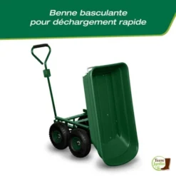 Chariot De Jardin 4 Roues - 52 Litres Capacité 120 Kg -Promos Botani Pro Boutique 5069211 3