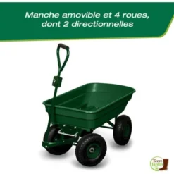 Chariot De Jardin 4 Roues - 52 Litres Capacité 120 Kg -Promos Botani Pro Boutique 5069211 4