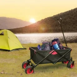 Chariot De Transport Pliant Charette à Main Avec Roues En Plastique Et Une Charge Max. De 80kg 7 Chariot De Transport Pliant Charette à Main Avec Roues En Plastique Et Une Charge Max. De 80kg -Promos Botani Pro Boutique 5073883 3