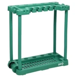 FLO Support Pour Outils De Jardin - 84 X 74 X 35 Cm - Plastique - Vert - Max. 45 Kg