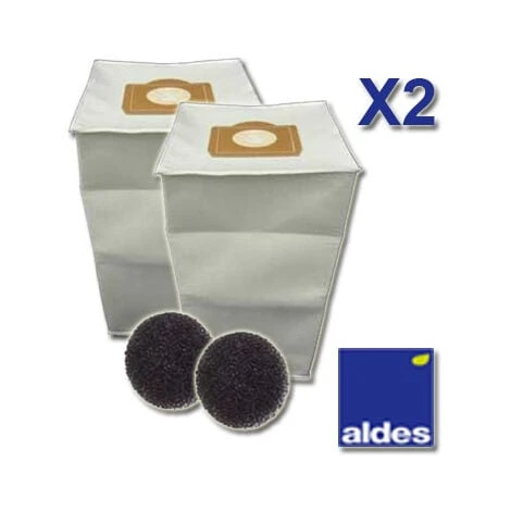 Lot De 2 Sacs ALDES Universels D'une Capacité De 30 Litres + 2 Filtres Moteur, Aldes 11070084 2 Lot De 2 Sacs ALDES Universels D'une Capacité De 30 Litres + 2 Filtres Moteur, Aldes 11070084 – Image 2