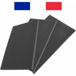 Mousse De Filtre à Air Universelle à Découper 300x210mm Auto Moto Mobylette Quad Motoculture Tondeuse Aspirateur, 10mm -Promos Botani Pro Boutique 53618497 4