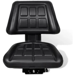INLIFE Si¨¨ge De Tracteur Avec Dossier Noir