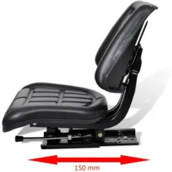INLIFE Si¨¨ge De Tracteur Avec Dossier Noir -Promos Botani Pro Boutique 56413464 5