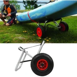 Randaco Chariot De Transport Pliant Alu Jusqu‘à 80 Kg Pour Bateaux Canoë Ou Kayak