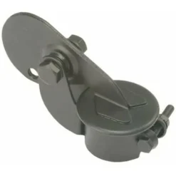 Clapet Pot échappement Anti Pluie Bouchon Tracteur Diamètre 44,5mm (41mm - 49mm) Compatible John Deere Noir Capuchon Protection étanche Tube