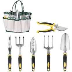 Déstockage Outils De Jardinage 12 Pièces, Outils De Jardinage En Alliage D'aluminium Avec Sac De Rangement Gants Antidérapants De Jardinage -Promos Botani Pro Boutique 58846809 3