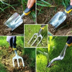 Déstockage Outils De Jardinage 12 Pièces, Outils De Jardinage En Alliage D'aluminium Avec Sac De Rangement Gants Antidérapants De Jardinage -Promos Botani Pro Boutique 58846809 4