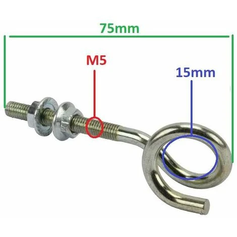 2x Guide Corde De Lanceur Acier 75mm Fil Ficelle Gaine Câble Tondeuse Tracteur Motoculteur Balancoire Imprimante 3D Vis 2 2x Guide Corde De Lanceur Acier 75mm Fil Ficelle Gaine Câble Tondeuse Tracteur Motoculteur Balancoire Imprimante 3D Vis – Image 2