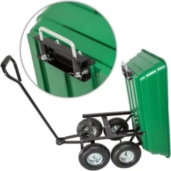 Chariot De Jardin 300 Kg Avec Benne Basculante - Chariot De Transport A Main, Remorque De Jardin, Charette A Bras Sur Maison -Promos Botani Pro Boutique 66849916 5