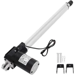 VEVOR DC 12V Actionneur Lineaire 400mm Support De Montage Moteur Electrique 6000N