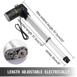 VEVOR Verin Electrique Actionneur Lineaire 6000N / 600kg 200mm Moteur Electrique A Courant Continu DC 12V Pour Tables Elevatrices Et Fauteuils De 8 VEVOR Verin Electrique Actionneur Lineaire 6000N / 600kg 200mm Moteur Electrique A Courant Continu DC 12V Pour Tables Elevatrices Et Fauteuils De -Promos Botani Pro Boutique 69342550 4