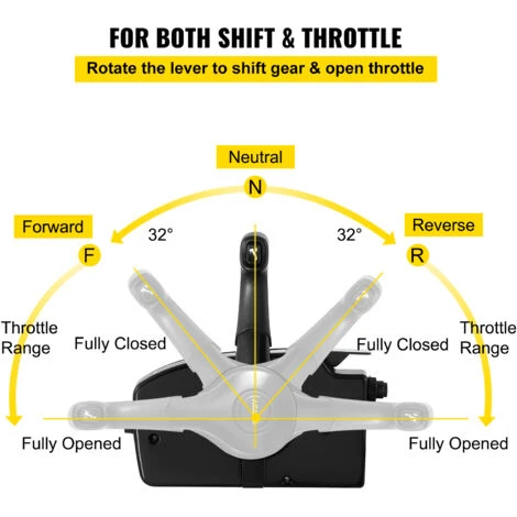VEVOR Bo?te De Télécommande Montage Latéral 8 Broches Pour Moteur De Bateau Mercury PT 4 VEVOR Bo?te De Télécommande Montage Latéral 8 Broches Pour Moteur De Bateau Mercury PT – Image 4