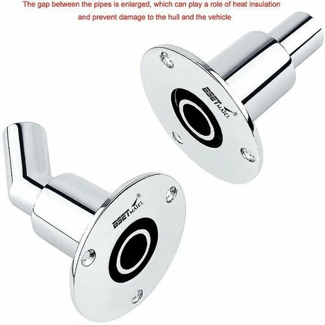 GP Acier Inoxydable 316 à Travers La Coque Couvercle D'échappement Tuyau Joint Tuyau Douille Matériel Pièces Marine Voiture Camion Air Diesel Chauffage, Courbé 24mm 3 GP Acier Inoxydable 316 à Travers La Coque Couvercle D'échappement Tuyau Joint Tuyau Douille Matériel Pièces Marine Voiture Camion Air Diesel Chauffage, Courbé 24mm – Image 3