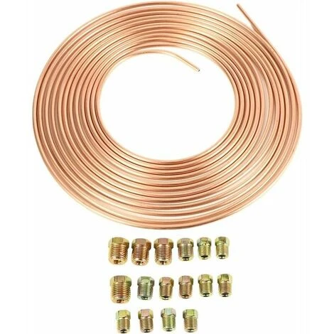 Bobine De Tuyau De Frein 7,62 M - En Cuivre Et Nickel - Avec Un Diamètre Extérieur De 3/16", Tuyau Anti-rouille 3 Bobine De Tuyau De Frein 7,62 M - En Cuivre Et Nickel - Avec Un Diamètre Extérieur De 3/16", Tuyau Anti-rouille – Image 3