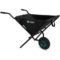 Promos Botani Pro Boutique 41 VONROC Brouette Repliable – 50 Litres – Capacité De Charge De 30 Kg – Idéale Pour Ramasser Et Transporter Les Feuilles Et Les Résidus De Coupe