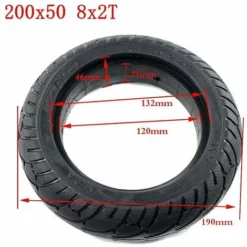 GP Pneu De Scooter 8 Pouces 200x50 Pneu Solide Pour Speedway Ruima Mini 4 Pro -Promos Botani Pro Boutique 75279953 4