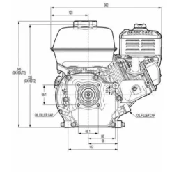 Moteur Honda GX160QHB1 163 Cc Pour Motoculteur, Motobineuse Et Bétonnière -Promos Botani Pro Boutique 7528026 4