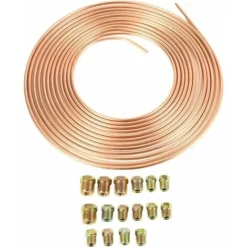 MSBD Bobine De Tuyau De Frein 7,62 M - En Cuivre Et Nickel - Avec Un Diamètre Extérieur De 3/16", Tuyau Anti-rouille -Promos Botani Pro Boutique 75347860 3