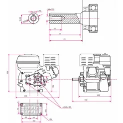 EBERTH 6,5 CV Moteur Thermique à Essence Moteur De Kart Avec Réducteur 2:1, Arbre De 19,05 Mm Ø, Sécurité Contre Manque Dhuile, 4 Temps, 1 Cylindre, 196 CC Cylindrée, Démarrage Câble -Promos Botani Pro Boutique 75805566 5