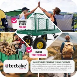 Chariot De Jardin 550 Kg - Chariot De Transport A Main, Remorque De Jardin, Charette A Bras Sur Maison 9 Chariot De Jardin 550 Kg - Chariot De Transport A Main, Remorque De Jardin, Charette A Bras Sur Maison -Promos Botani Pro Boutique 7643936 5
