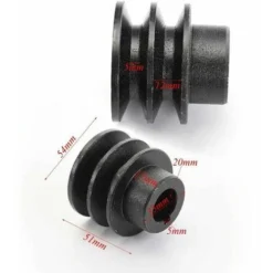 Poulie à Courroie Trapézoïdale ID 20mm DI DIRE DOUT Double Rainure Pour Ho/NES 168F 170F GX110 GX120 GX160 GX200 7HP -Promos Botani Pro Boutique 76982024 4