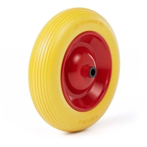 Roue Complète De Brouette En Polyuréthane Increvable Grandeur 4.80 / 4.00-8 1 Roue Complète De Brouette En Polyuréthane Increvable Grandeur 4.80 / 4.00-8