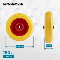 Roue Complète De Brouette En Polyuréthane Increvable Grandeur 4.80 / 4.00-8 8 Roue Complète De Brouette En Polyuréthane Increvable Grandeur 4.80 / 4.00-8 -Promos Botani Pro Boutique 808390 4