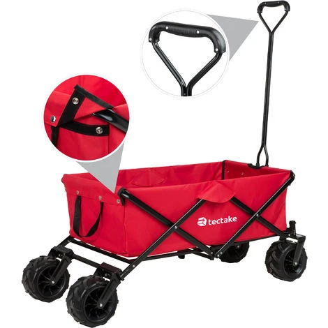 Chariot De Jardin Pliable 80 Kg Tout-terrain Capacité De Charge 80kg - Chariot De Transport A Main, Remorque De Jardin, Charette A Bras Sur Maison 2 Chariot De Jardin Pliable 80 Kg Tout-terrain Capacité De Charge 80kg - Chariot De Transport A Main, Remorque De Jardin, Charette A Bras Sur Maison – Image 2