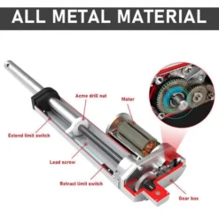 SWANEW 1500N Linéaire Moteur Actionneur Actuateur Electrique Verin DC 12V 100mm 8 SWANEW 1500N Linéaire Moteur Actionneur Actuateur Electrique Verin DC 12V 100mm -Promos Botani Pro Boutique 82078392 4