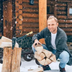 Relaxdays Chariot De Transport Pratique, Roues Pneumatiques, H X L X P : 34,5 X 51 X 96 Cm, Charge Max. 200 Kg, Noir -Promos Botani Pro Boutique 83816103 3